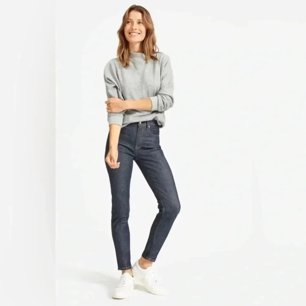 Everlane The High-Rise‎ Skinny Dark Wash Jeans Size 27 RN# 139393